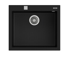 Teka ForSquare 50.40 Tek Hazneli Tegranite Eviye Siyah - Teka