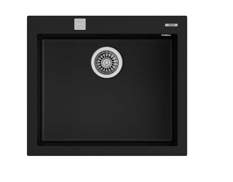 Teka ForSquare 50.40 Tek Hazneli Tegranite Eviye Siyah