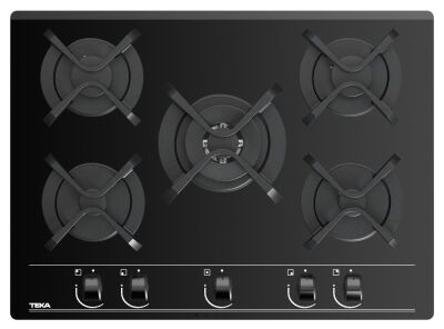 Teka GBC 75030 Gazlı Ankastre Ocak 70 cm Siyah Camlı - 2