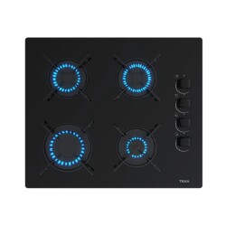 TEKA GBE 64002 KB 60cm Black Glass Gas Hob - Teka