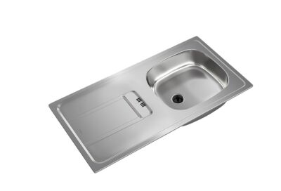 Teka Gravity 45 E-XN 1B 1D Single Bowl Stainless Sink Left - 3