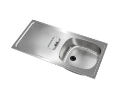 Teka Gravity 45 E-XN 1B 1D Single Bowl Stainless Sink Left - 4