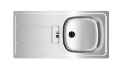 Teka Gravity 45 E-XN 1B 1D Single Bowl Stainless Sink Left - 1