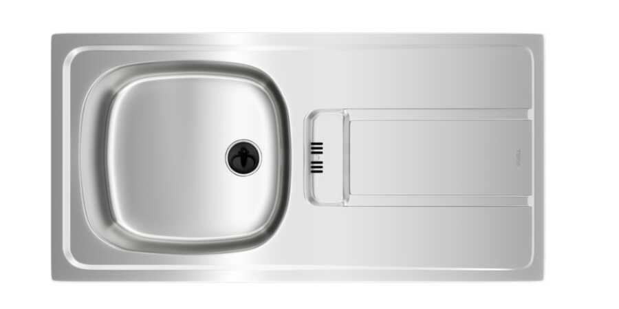 Teka Gravity 45 E-XN 1B 1D Tek Hazneli Paslanmaz Eviye Sağ
