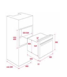 Teka HAK 629 Bk Black Built-in Oven - 2