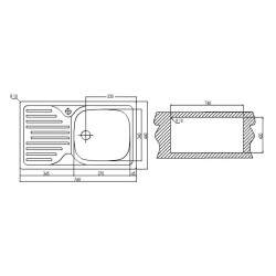 Teka Infant 45 Microketen Steel Kitchen Sink Right - 2
