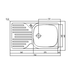 Teka Infant 45 Mikroketen Çelik Eviye Sol - 2