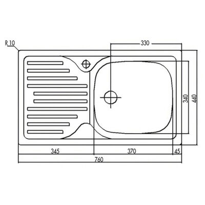 Teka Infant 45 Stainless Steel Kitchen Sink Right - 2