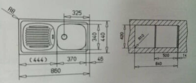 Teka Infant OB Mikroketen Çelik Eviye Sağ - 2