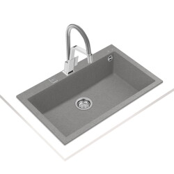 Teka Kitchen Sink FORSQUARE 72.40 TG Auto Wst Stone Grey - 2