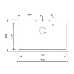 Teka Kitchen Sink FORSQUARE 72.40 TG Auto Wst White - 3