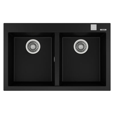Teka Kitchen Sink FORSQUARE 790 TG -Black - 1