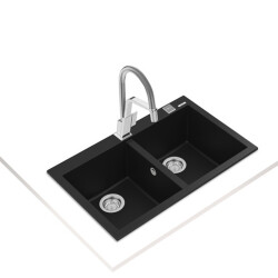 Teka Kitchen Sink FORSQUARE 790 TG -Black - 2