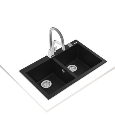 Teka Kitchen Sink FORSQUARE 790 TG -Black - 2
