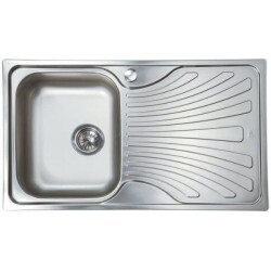 Teka Nerissa 50 Microketen Steel Kitchen Sink Right - Teka