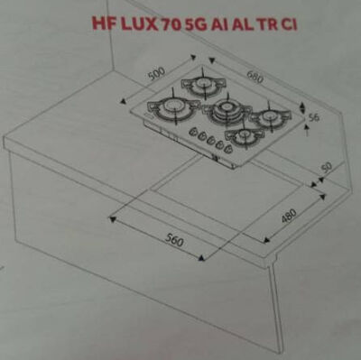 Teka HF LUX 70 AI AL TR CI Wok Gözlü Ocak Siyah - 2