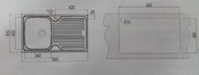 Teka Princess 50 Microketen Steel Kitchen Sink Left - 3