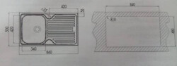 Teka Princess 50 Microketen Steel Kitchen Sink Left - 3