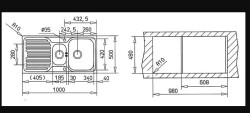 Teka Princess 60 B 1.5 Bowl Microketen Steel Kitchen Sink - 2
