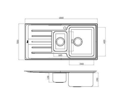 Teka Princess 60 B 1.5 Bowl Stainless Steel Kitchen Sink Left - 2