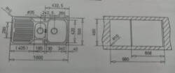 Teka Princess 60 B 1.5 Hazneli Mikroketen Çelik Eviye Sağ - 2