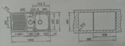 Teka Princess 60 B 1.5 Hazneli Paslanmaz Çelik Eviye Sağ - 2
