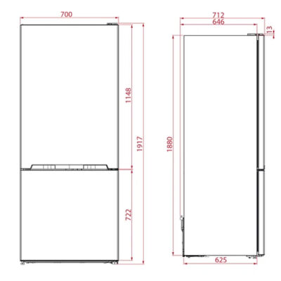 Teka RBF 78725 No Frost Electronic Refrigerator Inox - 4