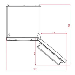 Teka RBF 78725 No Frost Electronic Refrigerator Inox - 6