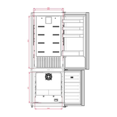 Teka RBF 78725 No Frost Electronic Refrigerator White - 5
