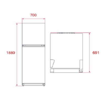 Teka RTF 44750 SS Freestanding No Frost Refrigerator Inox - 3