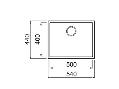 Teka Sink SQUARE 50.40 TG Artıc White Granite Undercounter - 4