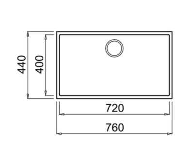 Teka Sink SQUARE 72.40 TG Stone Black - 3