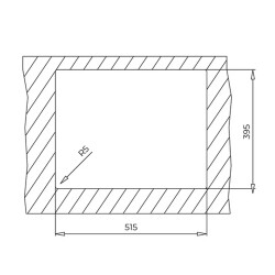 Teka SQUARE 2B 560 TG Black Kitchen Sink - 3