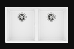 Teka 760 TG Çift Hazne Tezgahaltı Tegranite Eviye White - Teka