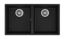 Teka 760 TG Çift Hazne Tezgahaltı Tegranite Evye Siyah - 1