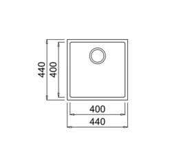Teka Square 40.40 Tek Hazneli Tegranite Eviye Gri - 3