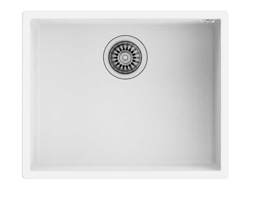 Teka Square 50.40 Tek Hazneli Tegranite Eviye Artic White