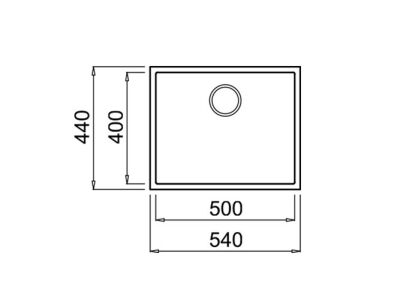 Teka Square 50.40 Tek Hazneli Tegranite Eviye Siyah - 3