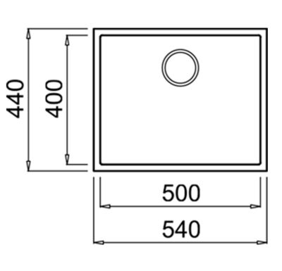 Teka Square 50.40 Tek Hazneli Tegranite Eviye Gri - 3