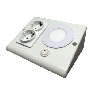 Teknoloji Aydınlatma 2pcs Socket Led 3W Switched White - 1