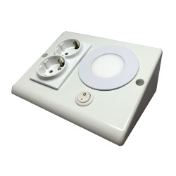 Teknoloji Aydınlatma 2pcs Socket Led 3W Switched White - Teknoloji