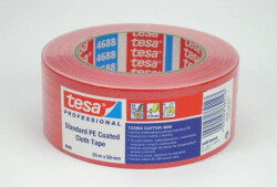 Tesa Standart Polietilen Kaplı Bez Bant 25X50 Kırmızı - Tesa