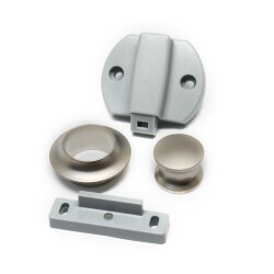Titus Bas Çek Kilit Manyetik 13Mm Yuvarlak Nikel - Titus