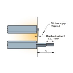 Titus Push-to-Open Concealed Plinth - 5