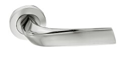 Tiviti Door Handle Asaf Model, Satin Round Rosette - Tiviti