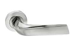 Tiviti Door Handle Asaf Satin Round Rosette - Tiviti