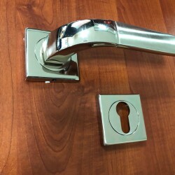 Tiviti Door Handle Daffodil Model Rosette Satin - 3