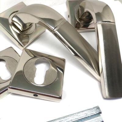 Tiviti Door Handle Daffodil Model Rosette Satin - 2