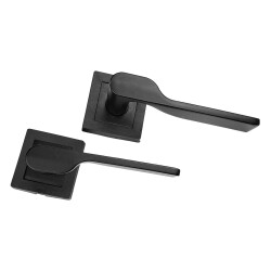 Tiviti Door Handle Damla Oda Square Rosette Black - 2