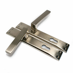 Tiviti Door Handle Mercan Model, Mirrored, Nickel Satin - Tiviti